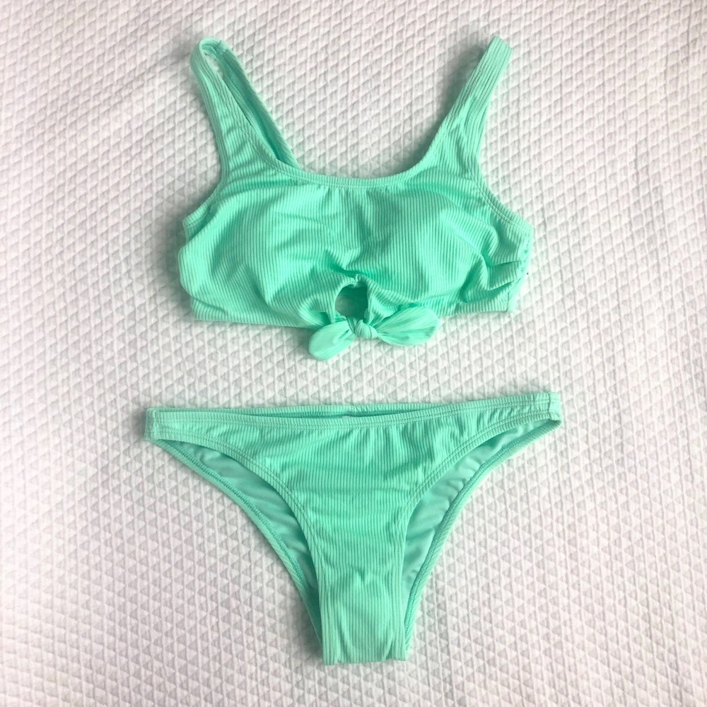 Pale Neon Green Bikini